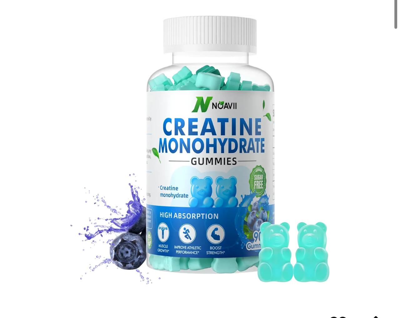 Gomitas Creatina Frambuesa Azul